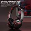 Kép 5/9 - Lenovo Thinkplus TH40 BT 5.0 fejhallgató HD-hívással mikrofonnal - Piros