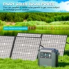 Kép 11/12 - GOFORT 2000 W-os hordozható erőmű, 436800 mAh/1573 Wh napelemes generátor DC/AC/C típusú/USB aljzatokkal