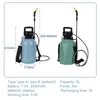 Kép 5/11 - Kézi elektromos permetező öntözőkanna porlasztó öntözőpalack, vízpermetező USB újratölthető - Zöld, változat 1