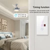 Kép 9/12 - Tuya WiFi intelligens érintőképernyős állítható ventilátor fénykapcsoló, mobiltelefon hangvezérlés - Fehér