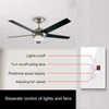 Kép 12/12 - Tuya WiFi intelligens érintőképernyős állítható ventilátor fénykapcsoló, mobiltelefon hangvezérlés - Fehér