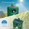 Kép 16/20 - Napenergiával működő állatriasztó ultrahangos, kutya, macska, újratölthető riasztó