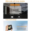 Kép 7/10 - 2,4 hüvelykes videó ajtócsengő, 145 fokos kukucskálós videoszem kültéri kamera - Fekete
