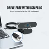 Kép 6/11 - Xiaovv HD USB webkamera Beépített mikrofon Meghajtó nélküli automatikus élességállítás - Fekete