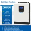 Kép 4/10 - 2400W 3KVA 24V 220V szoláris inverter otthoni napelemes rendszerhez Pure SineWave PWM napelemes újratöltő vezérlő akkumulátor töltő inverter