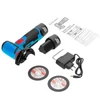 Kép 12/20 - Elektromos csiszológép többfunkciós sarokcsiszoló + 75 mm átmérőjű 10 mm furatú vágókorong + 75 mm átmérőjű 10 mm-es furat polírozó tárcsa - 19500 ford./perc