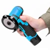 Kép 9/12 - Elektromos csiszológép többfunkciós sarokcsiszoló + 75 mm átmérőjű 10 mm furatú vágókorong kerámia csempe fa kő vágásához - 19500 ford./perc