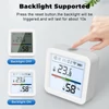 Kép 4/16 - Tuya WiFi BT kettős üzemmódú hőmérsékleti páratartalom-mérő LCD háttérvilágítású kijelző