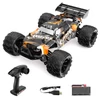 Kép 4/7 - 1/14 2.4GHz 45km/h távirányítós autó 4WD mászóautó - Narancs, 1 akkumulátor