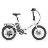 Kép 18/20 - FAFREES F20 Light Összecsukható városi E-bike 20*1,95 hüvelykes gumiabroncs 250W motor 90-100km Max tartomány 7 sebességváltó LCD kijelzővel hátsó fogasléc - Fehér