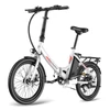 Kép 1/20 - FAFREES F20 Light Összecsukható városi E-bike 20*1,95 hüvelykes gumiabroncs 250W motor 90-100km Max tartomány 7 sebességváltó LCD kijelzővel hátsó fogasléc - Fehér