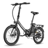 Kép 18/20 - FAFREES F20 Light Összecsukható városi E-bike 20*1,95 hüvelykes gumiabroncs 250W motor 90-100km Max tartomány 7 sebességváltó LCD kijelzővel hátsó fogasléc - Fekete