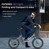 Kép 4/20 - FAFREES F20 Light Összecsukható városi E-bike 20*1,95 hüvelykes gumiabroncs 250W motor 90-100km Max tartomány 7 sebességváltó LCD kijelzővel hátsó fogasléc - Kék