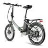 Kép 16/20 - FAFREES F20 Light Összecsukható városi E-bike 20*1,95 hüvelykes gumiabroncs 250W motor 90-100km Max tartomány 7 sebességváltó LCD kijelzővel hátsó fogasléc - Zöld