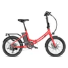 Kép 19/20 - FAFREES F20 Light Összecsukható városi E-bike 20*1,95 hüvelykes gumiabroncs 250W motor 90-100km Max tartomány 7 sebességváltó LCD kijelzővel hátsó fogasléc - Piros