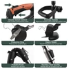Kép 6/10 - Akkus fűnyíró Weed Wacker 21V gyomirtó gép LCD képernyővel Könnyű, állítható magasságú fém vágópenge - 2 akkumulátor
