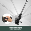 Kép 7/10 - Akkus fűnyíró Weed Wacker 21V gyomirtó gép LCD képernyővel Könnyű, állítható magasságú fém vágópenge - 1 akkumulátor