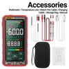 Kép 13/13 - ANENG 683 nagy érintőképernyős digitális multiméter intelligens égésgátló újratölthető univerzális mérő VA fordított kijelzős NCV teszter zseblámpával a feszültség, áram, ellenállás, kapacitás, hőmérséklet, frekvencia, dióda, munkaciklus mérésére - Piros