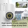 Kép 7/12 - Intelligens WiFi 1080P kamerarendszer vízálló vezeték nélküli monitor