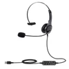 Kép 1/10 - Egyoldalas USB vezetékes headset Call Center monó fejhallgató