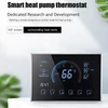 Kép 6/17 - Intelligens hőszivattyús szobatermosztát hőmérséklet-szabályozó 4,8 hüvelykes színes LCD képernyő, programozható érintésvezérlés (WiFi-vel) - Fekete