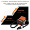 Kép 8/20 - STERMAY 16PSI intelligens kétfokozatú levegőszivattyú 6 db fúvókával, LCD kijelzővel 6000 mAh elektromos szivattyú támogatja a felfújást és leeresztést