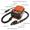 Kép 12/20 - STERMAY 16PSI intelligens kétfokozatú levegőszivattyú 6 db fúvókával, LCD kijelzővel 6000 mAh elektromos szivattyú támogatja a felfújást és leeresztést