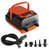 Kép 15/20 - STERMAY 16PSI intelligens kétfokozatú levegőszivattyú 6 db fúvókával, LCD kijelzővel 6000 mAh elektromos szivattyú támogatja a felfújást és leeresztést