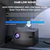 Kép 6/17 - 4500 Lumen intelligens, 230 hüvelykes LCD multimédiás filmprojektor 2,4G+5G WiFi beépített hangszóró, alacsony zajszintű hordozható, okostelefonnal, TV Stick, laptoppal kompatibilis