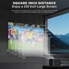 Kép 17/17 - 4500 Lumen intelligens, 230 hüvelykes LCD multimédiás filmprojektor 2,4G+5G WiFi beépített hangszóró, alacsony zajszintű hordozható, okostelefonnal, TV Stick, laptoppal kompatibilis