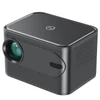 Kép 1/17 - 4500 Lumen intelligens, 230 hüvelykes LCD multimédiás filmprojektor 2,4G+5G WiFi beépített hangszóró, alacsony zajszintű hordozható, okostelefonnal, TV Stick, laptoppal kompatibilis