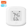 Kép 1/7 - Tuya digitális kijelzős hőmérséklet páratartalom teszter APP távolról vezérelhető intelligens csatolású higrotermográf - WiFi