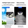 Kép 3/5 - 100 LED napelemes kültéri kerti lámpa, emberi test indukciós fali lámpa, újratölthető - 2 db