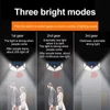 Kép 5/5 - 100 LED napelemes kültéri kerti lámpa, emberi test indukciós fali lámpa, újratölthető - 4 db