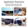 Kép 10/13 - 13,3 hüvelykes hordozható háromképernyős monitor laptop FHD bővítőképernyő (S400 16:9 képarány)