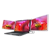 Kép 14/14 - 15-17,3 hüvelykes hordozható háromképernyős monitor laptop FHD bővítőképernyő