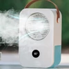 Kép 10/13 - Hordozható légkondicionáló hűtőventilátor 4 szélsebességgel állítható, USB-vel újratölthető - Hangvezérléssel