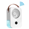 Kép 1/13 - Hordozható légkondicionáló hűtőventilátor 4 szélsebességgel állítható, USB-vel újratölthető - Hangvezérléssel