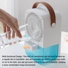 Kép 6/13 - Hordozható légkondicionáló hűtőventilátor 4 szélsebességgel állítható, USB-vel újratölthető - Gomb vezérléssel