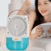 Kép 9/13 - Hordozható légkondicionáló hűtőventilátor 4 szélsebességgel állítható, USB-vel újratölthető - Gomb vezérléssel