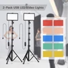 Kép 6/9 - USB LED videolámpa készlet - 2 db/csomag