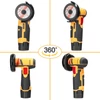 Kép 11/14 - 19500 ford./perc elektromos többfunkciós sarokcsiszoló + 75 mm átmérőjű 10 mm furatú vágótárcsa kerámia, csempe, fa, kő vágásához