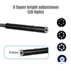 Kép 7/10 - Ipari endoszkópos kamera 1920*1080P 6 LED lámpa IP67 Vízálló ellenőrzés 4,3 hüvelykes LCD kijelzővel 5 méteres kemény vezeték - 5,5 mm kamera átmérő
