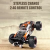 Kép 6/10 - HBX 2105A 1:14 4WD 2,4 GHz távirányítós teherautó 75 km/h sebességű terepjáró - Narancs, 3 akkumulátor