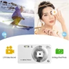 Kép 5/6 - 2,7 hüvelykes TFT digitális fényképezőgép 56 MP 4K Ultra HD 20X autofókuszos önkioldó, arcfelismerés, remegéscsillapító - Fehér
