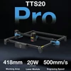 Kép 4/20 - Two Trees TTS-20 PRO 20W lézergravírozó 400x400mm-es méhsejt munkaasztallal és légszivattyúval