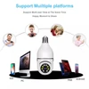 Kép 10/11 - Izzó alakú 2K 720P otthoni kültéri Wifi IP éjjellátó megfigyelő kamera E27 foglalattal