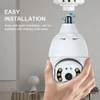 Kép 11/11 - Izzó alakú 2K 720P otthoni kültéri Wifi IP éjjellátó megfigyelő kamera E27 foglalattal