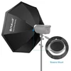 Kép 5/8 - PULUZ 95 cm/37,4 hüvelykes, gyorskioldó nyolcszögű Softbox Bowen rögzítéssel és 8 tartórúddal a Photography Studio Photography Portré élő közvetítéséhez