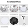 Kép 6/8 - PULUZ 95 cm/37,4 hüvelykes, gyorskioldó nyolcszögű Softbox Bowen rögzítéssel és 8 tartórúddal a Photography Studio Photography Portré élő közvetítéséhez